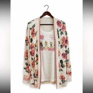 Floral Women's Sweater with free Tee